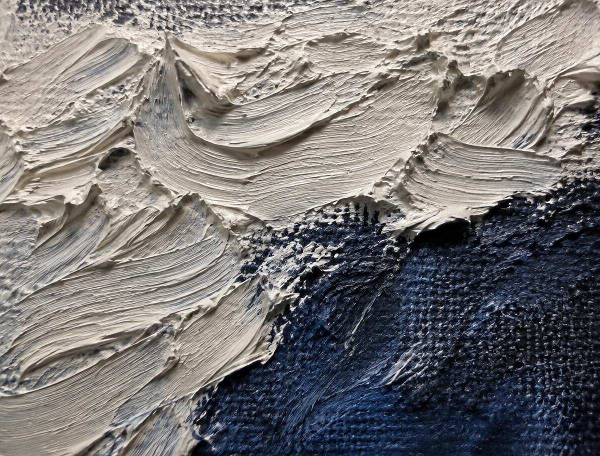 Impasto canvas detail